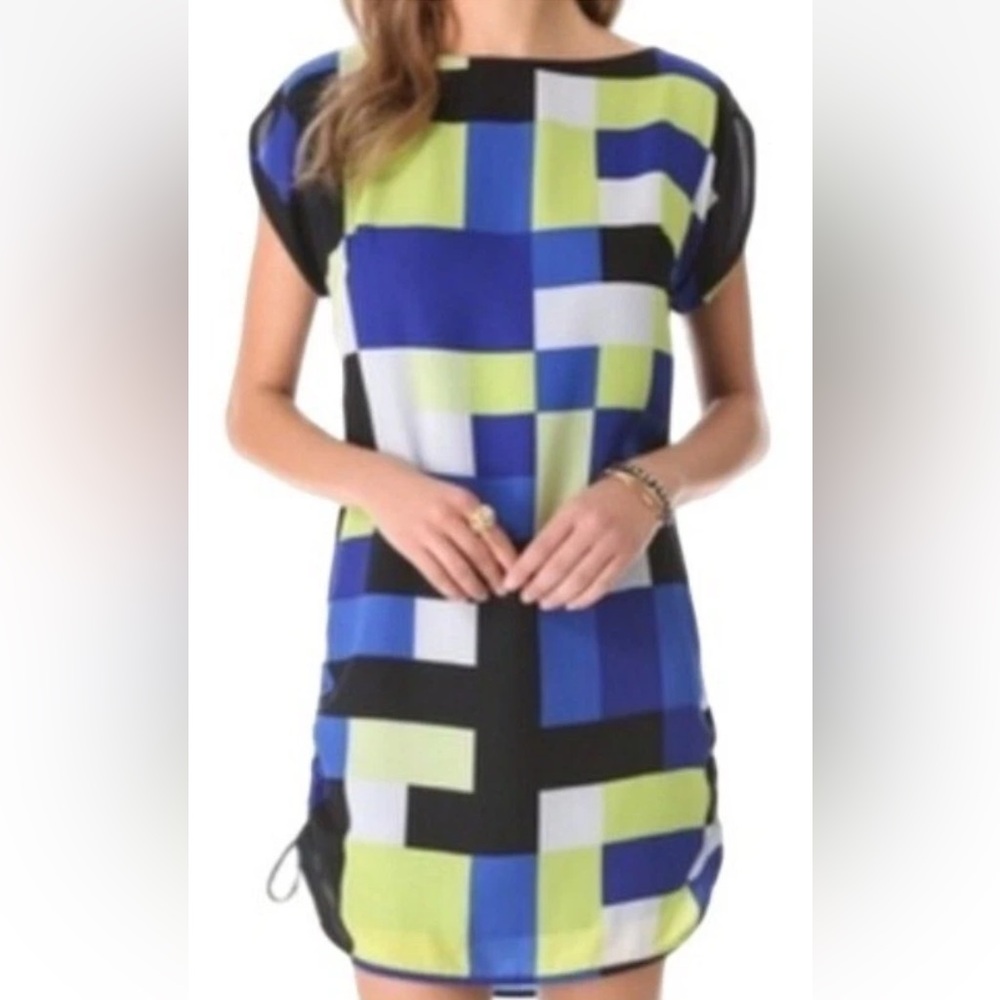 Milly Geometric Mini Dress, size 2 EUC